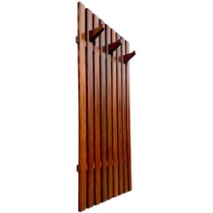 Mid-Century Modern Wall-Mounted Hall-Stand or Coat Rack