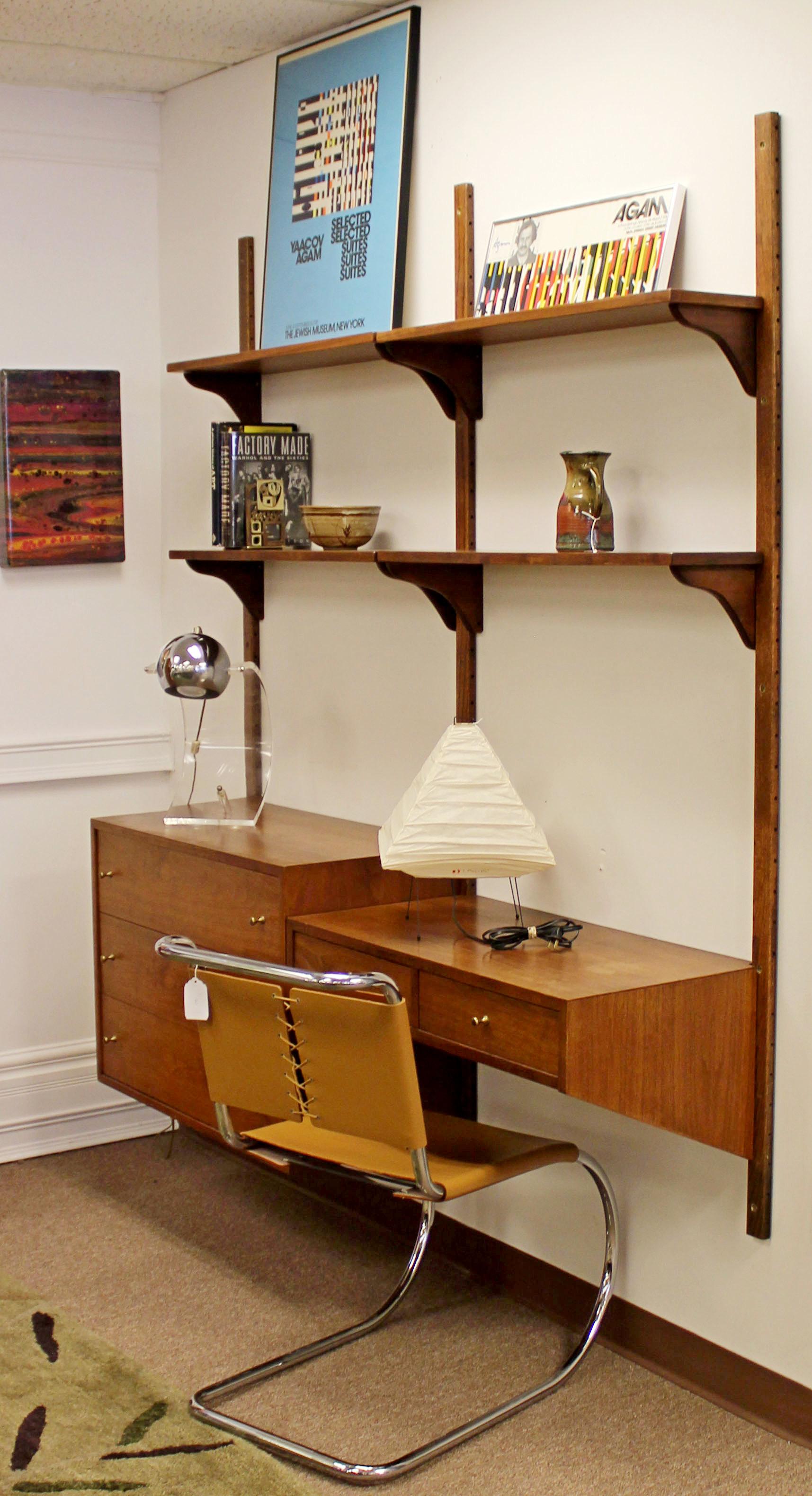 mid century wall mounted desk