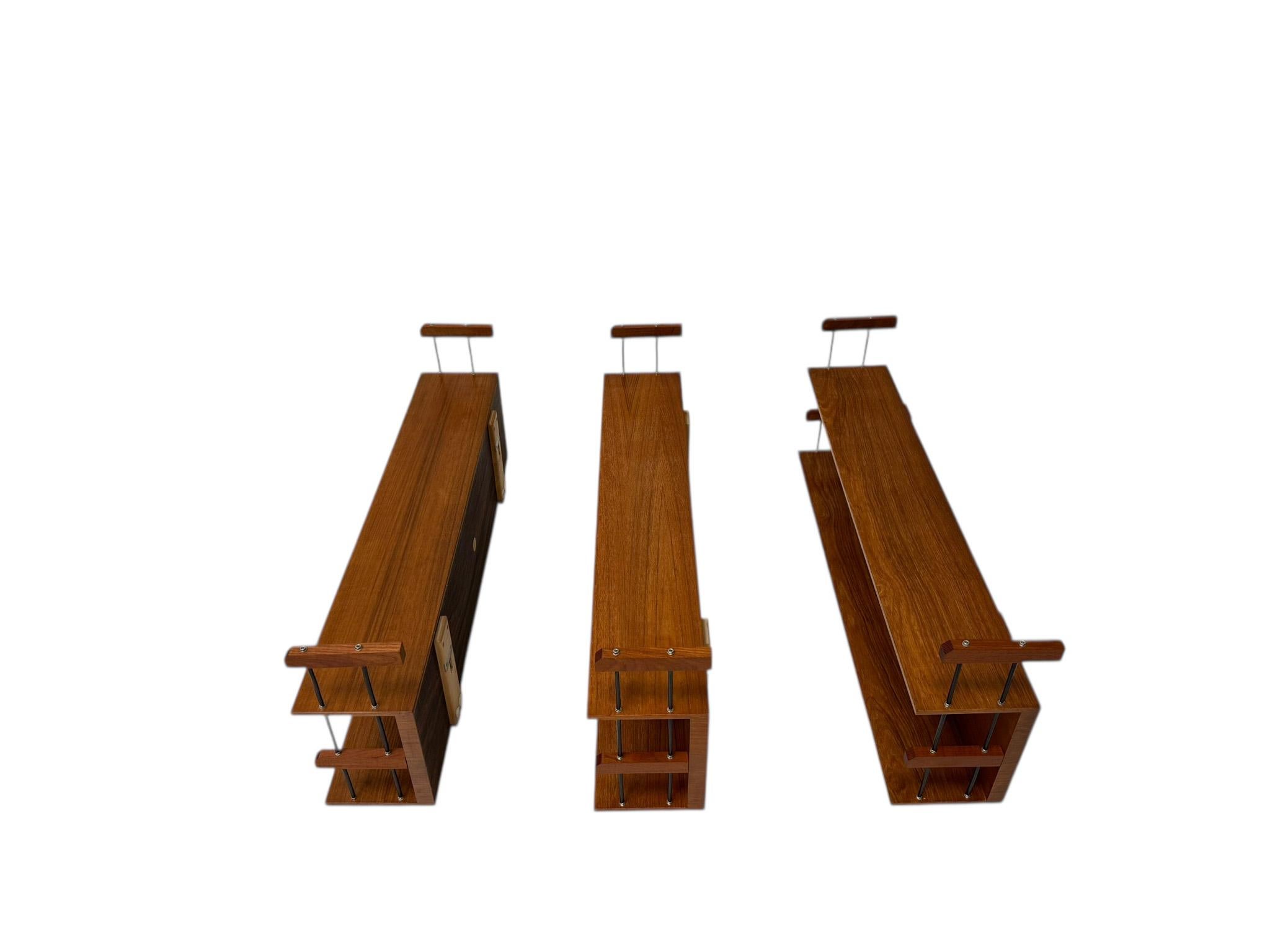 Scaffale a muro moderno di metà secolo di Walter Wirtz per Wilhelm Renz, anni '60 in vendita 3