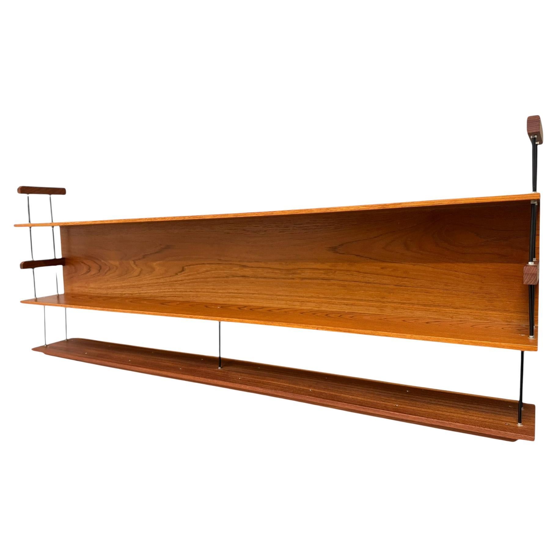 Mid-Century Modern Wall Mounted Shelf by Walter Wirtz for Wilhelm Renz, 1960s