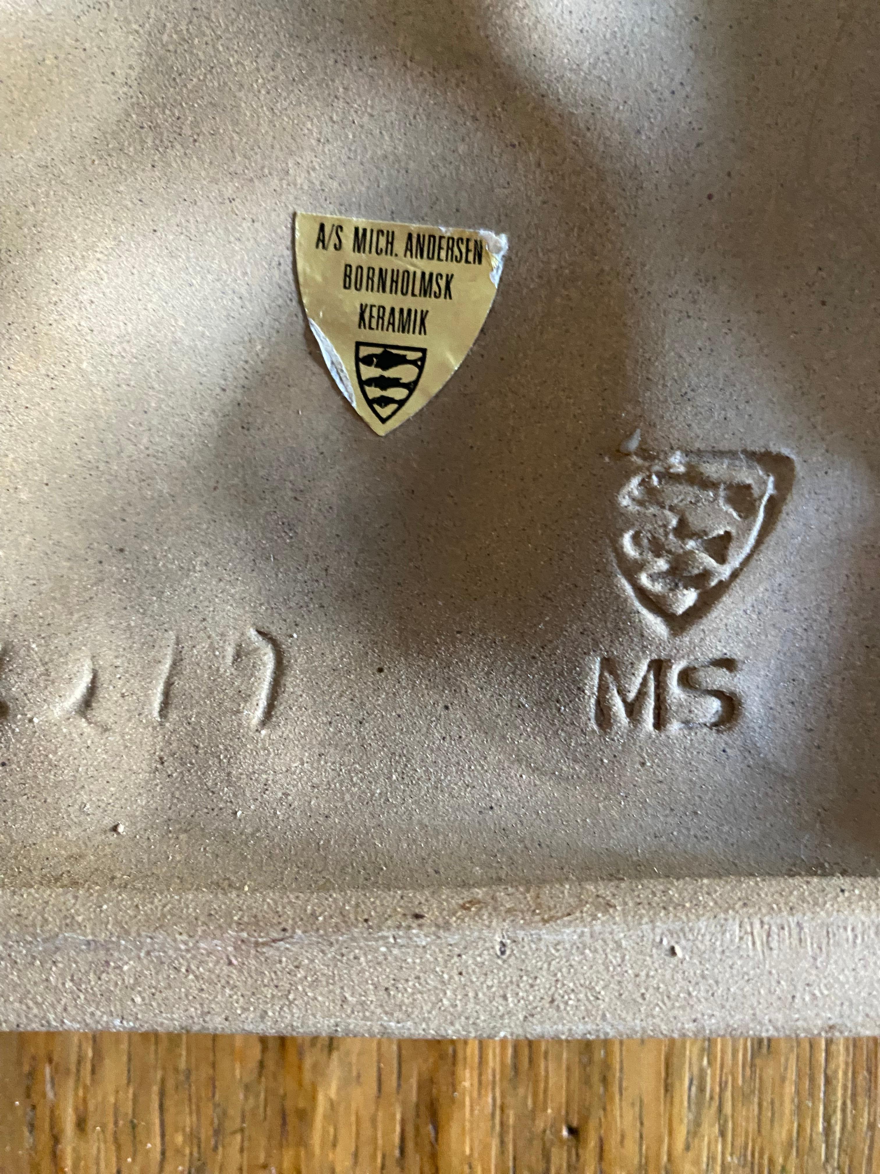 Mid-Century Modern Wall Plaque by Marianne Starck Denmark In Good Condition For Sale In Waddinxveen, ZH