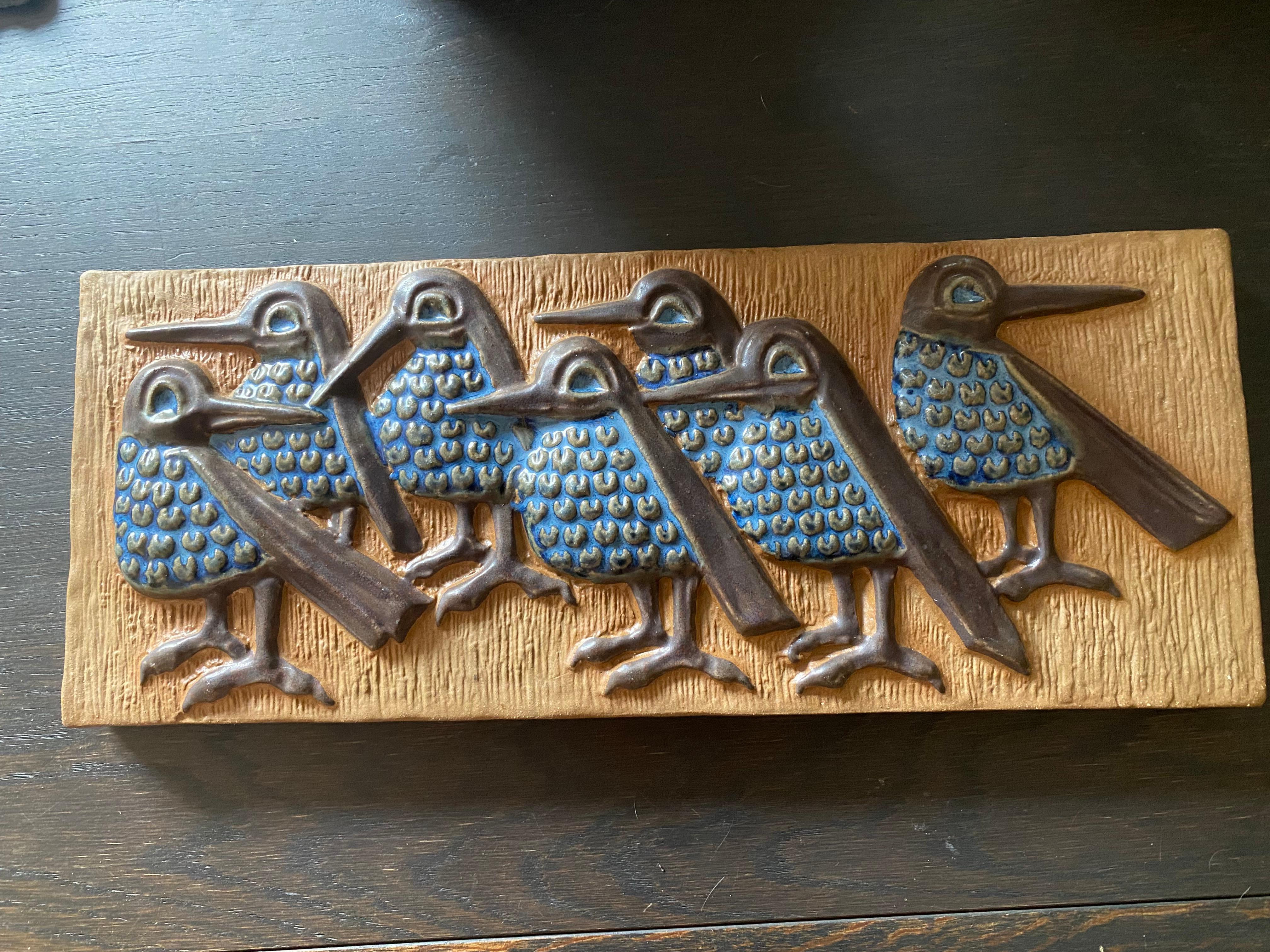 Mid-Century Modern Wall Plaque by Marianne Starck Denmark For Sale 2