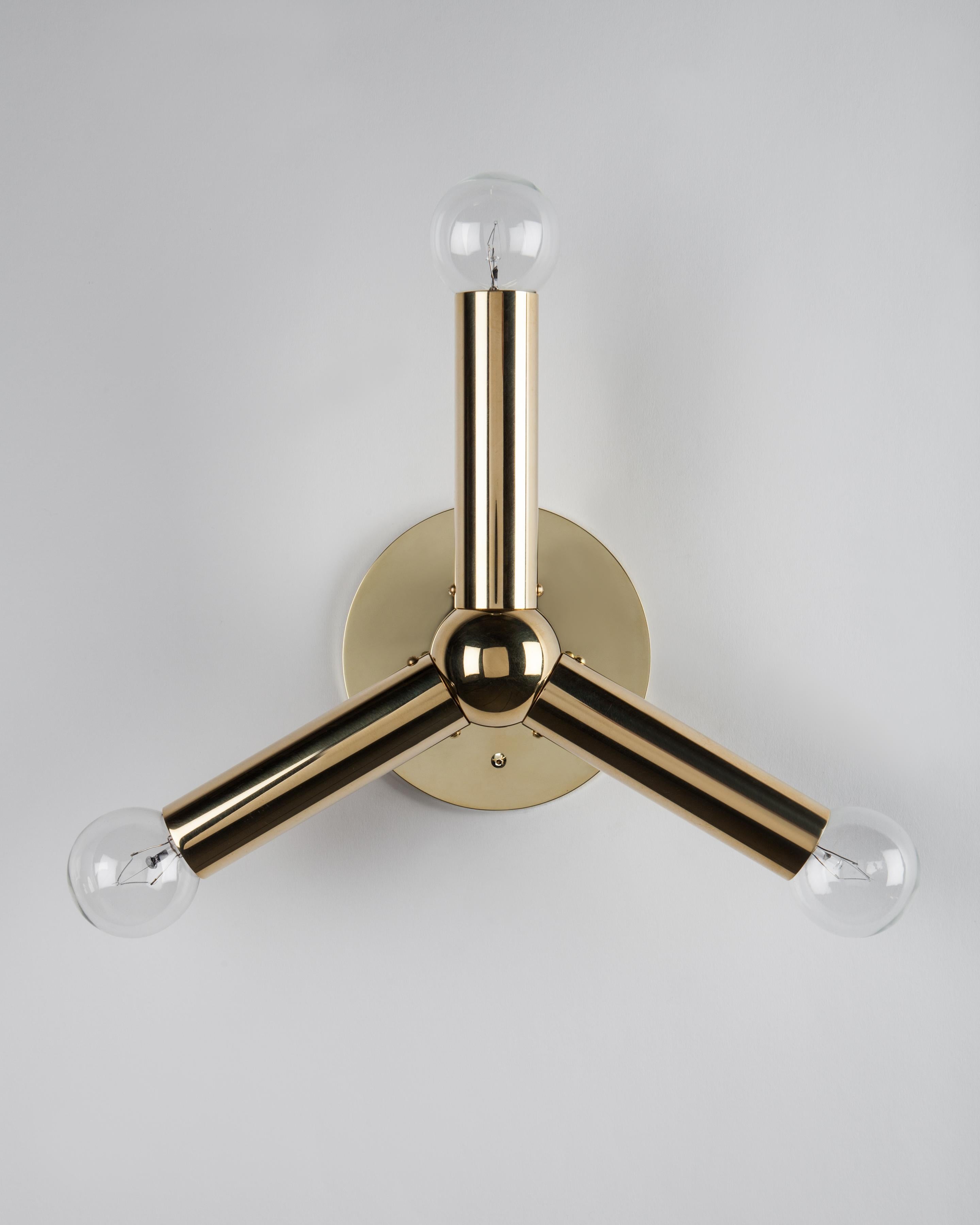 Mid-Century Modern Molecule Wall Sconce designed by Robert and Trix Haussmann for Remains Lighting