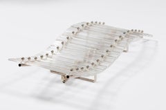 Mid-century modern wall sconce in Hand-Crafted Murano Glass