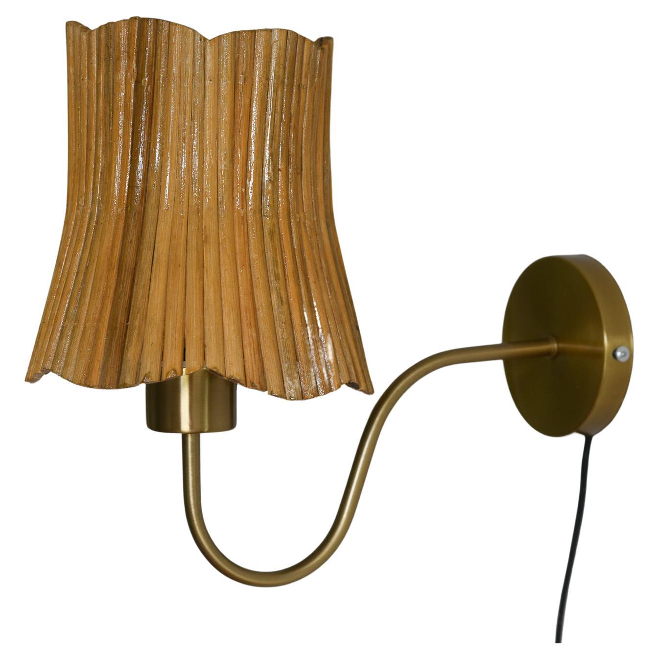 Mid century Modern Wall Sconce Lamp Floral Shape For Sale