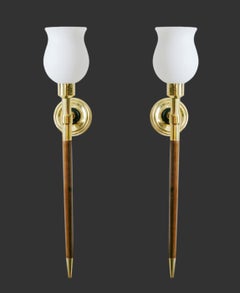 Mid-Century Modern Wall Sconces by Maison Arlus, France