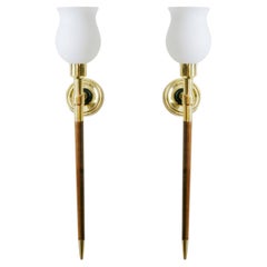 Mid-Century Modern Wall Sconces by Maison Arlus, France