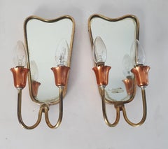 Mid-Century Modern Wall Sconces in the Manner of Gio Ponti