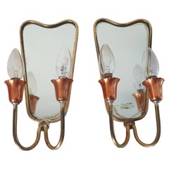 Mid-Century Modern Wall Sconces in the Manner of Gio Ponti