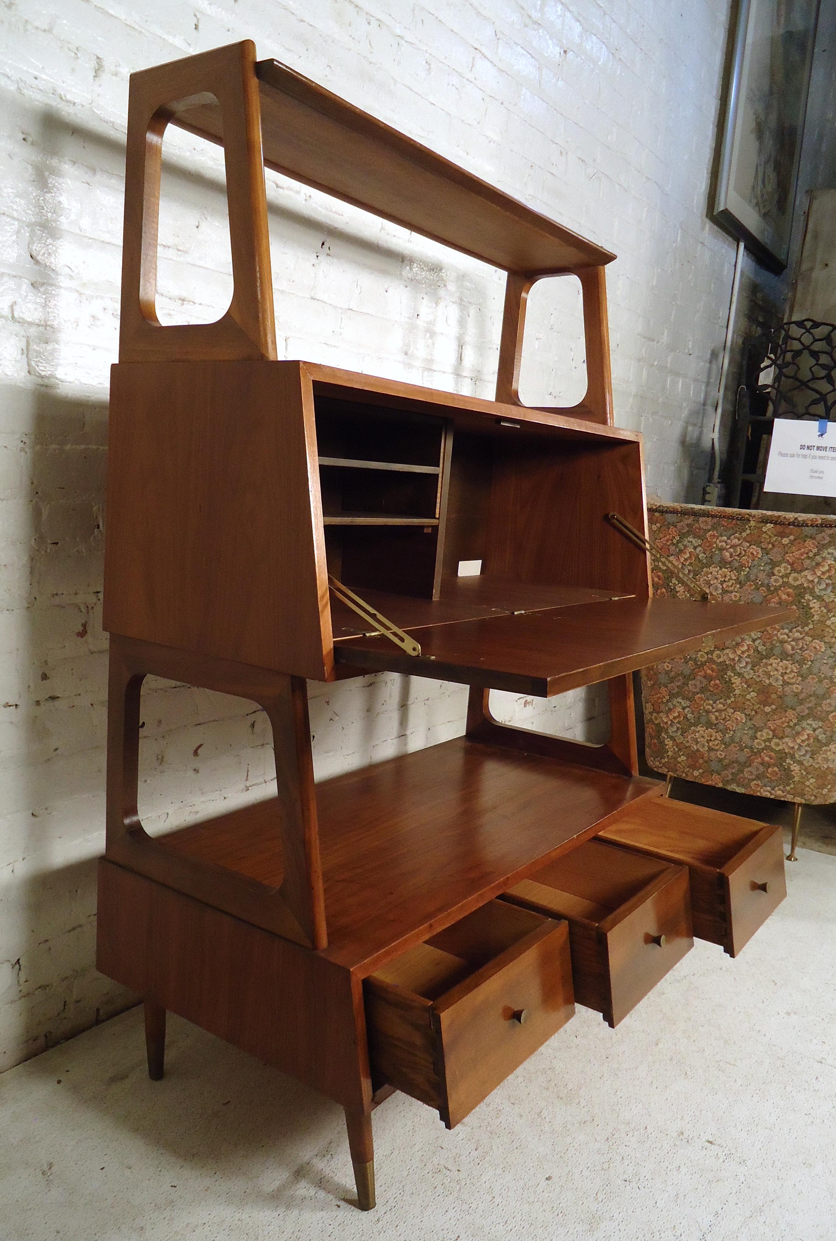 Mid-Century Modern Wall Unit In Good Condition In Brooklyn, NY