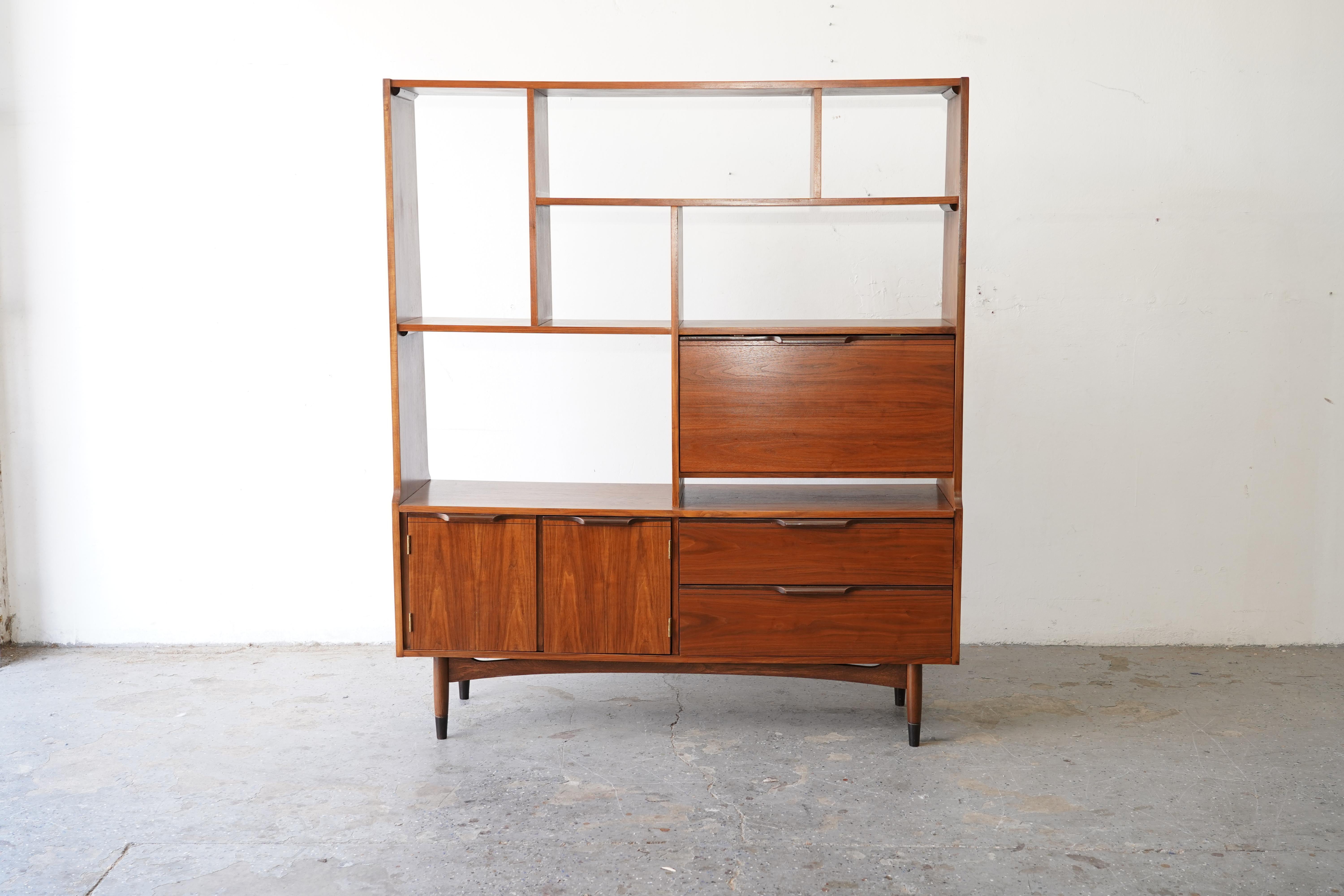 Mid-Century Modern Wall Unit / Hutch / Room Divider / Bar 3