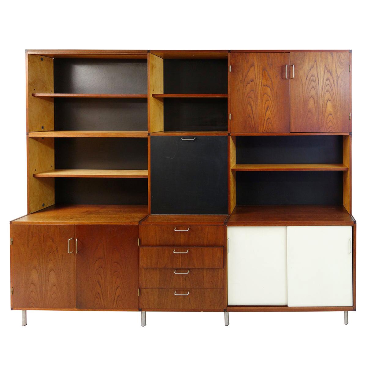 Mid-Century Modern Wall Unit "Made to Measure" by Cees Braakman for Pastoe For Sale