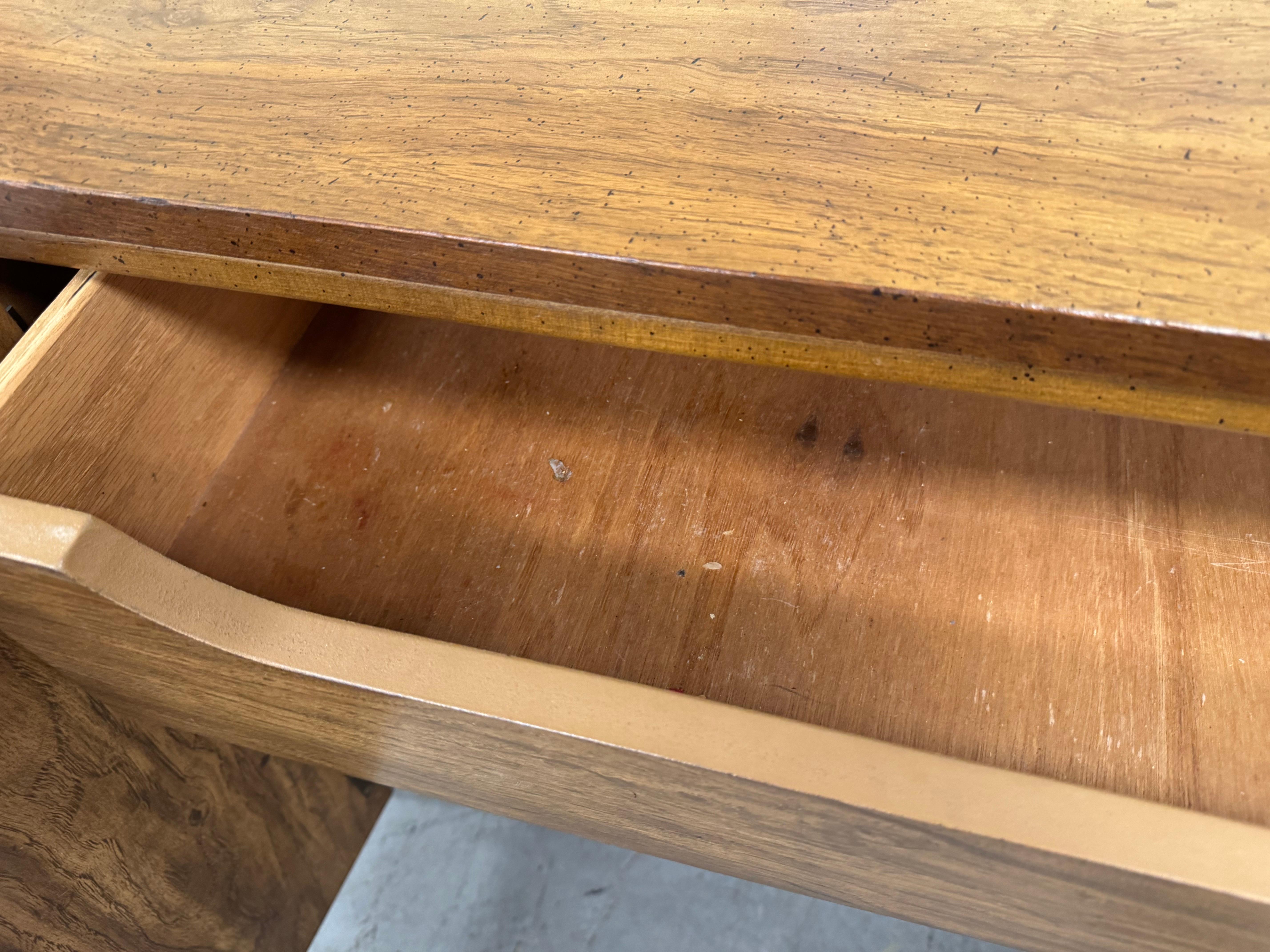 Mid Century Modern Walnut 3 Door Credenza/Sideboard by Bassett ' Prestige ' 3