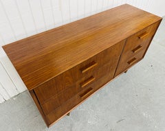 Mid-Century Modern Walnut 6-Drawer Dresser