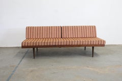 Mid-Century Modern Walnut Daybed/Sofa on Pencil Legs