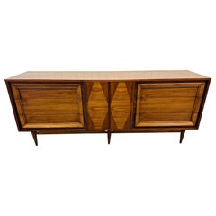 Mid-Century Modern Walnut 9-Drawer Dresser