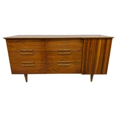 Mid-Century Modern Walnut 9-Drawer Dresser