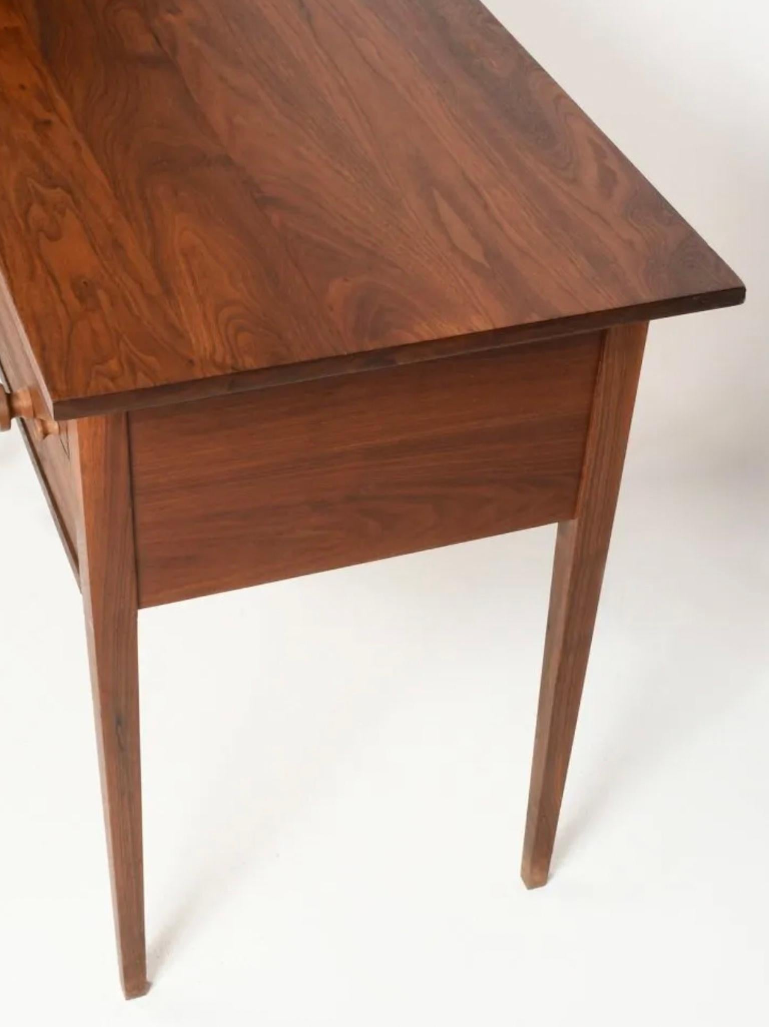 Mid-Century Modern Walnut American Studio Craft 3 Drawer 3' Wide Writing Desk For Sale 1