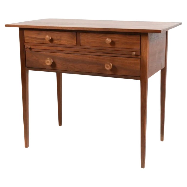 MidCentury Modern Walnut American Studio Craft 3 Drawer 3' Wide