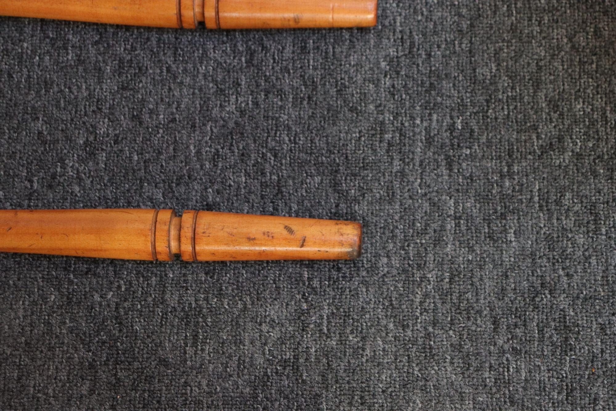 Mid-Century Modern Walnut and Brass Fireplace Tool Set in the Manner of Umanoff For Sale 5
