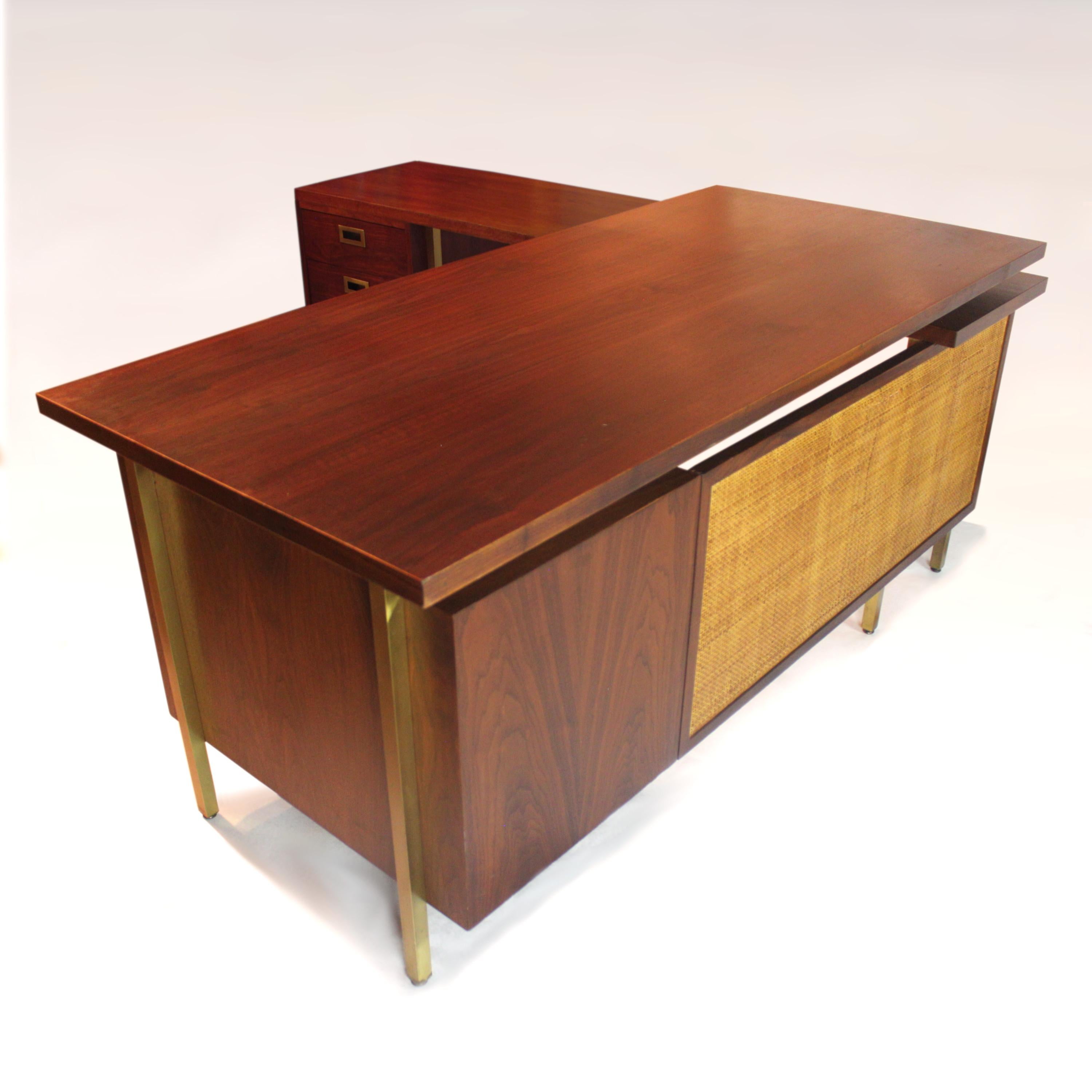 mid century modern l shaped desk