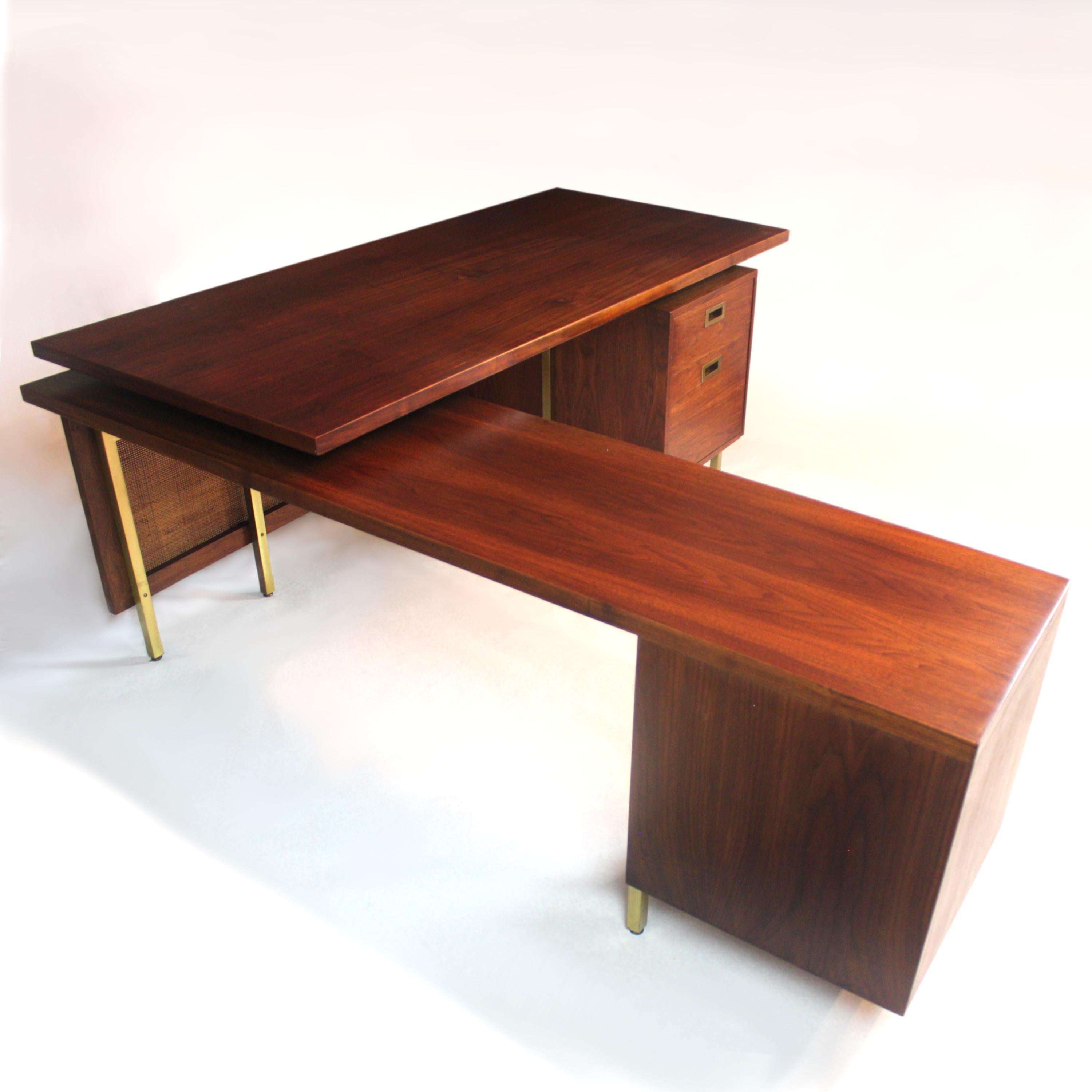 l shaped mid century desk
