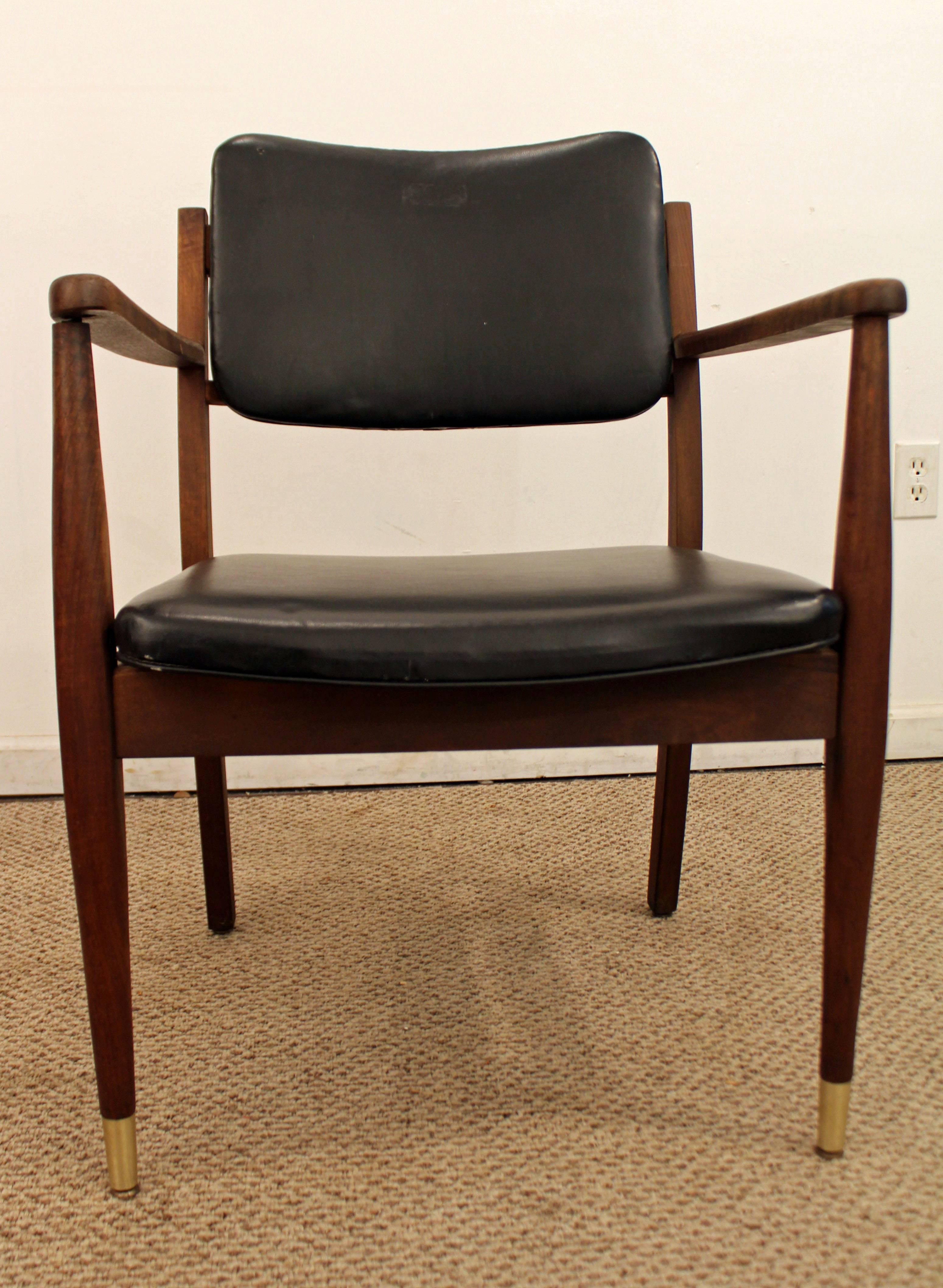 American Mid-Century Modern Walnut Armchair