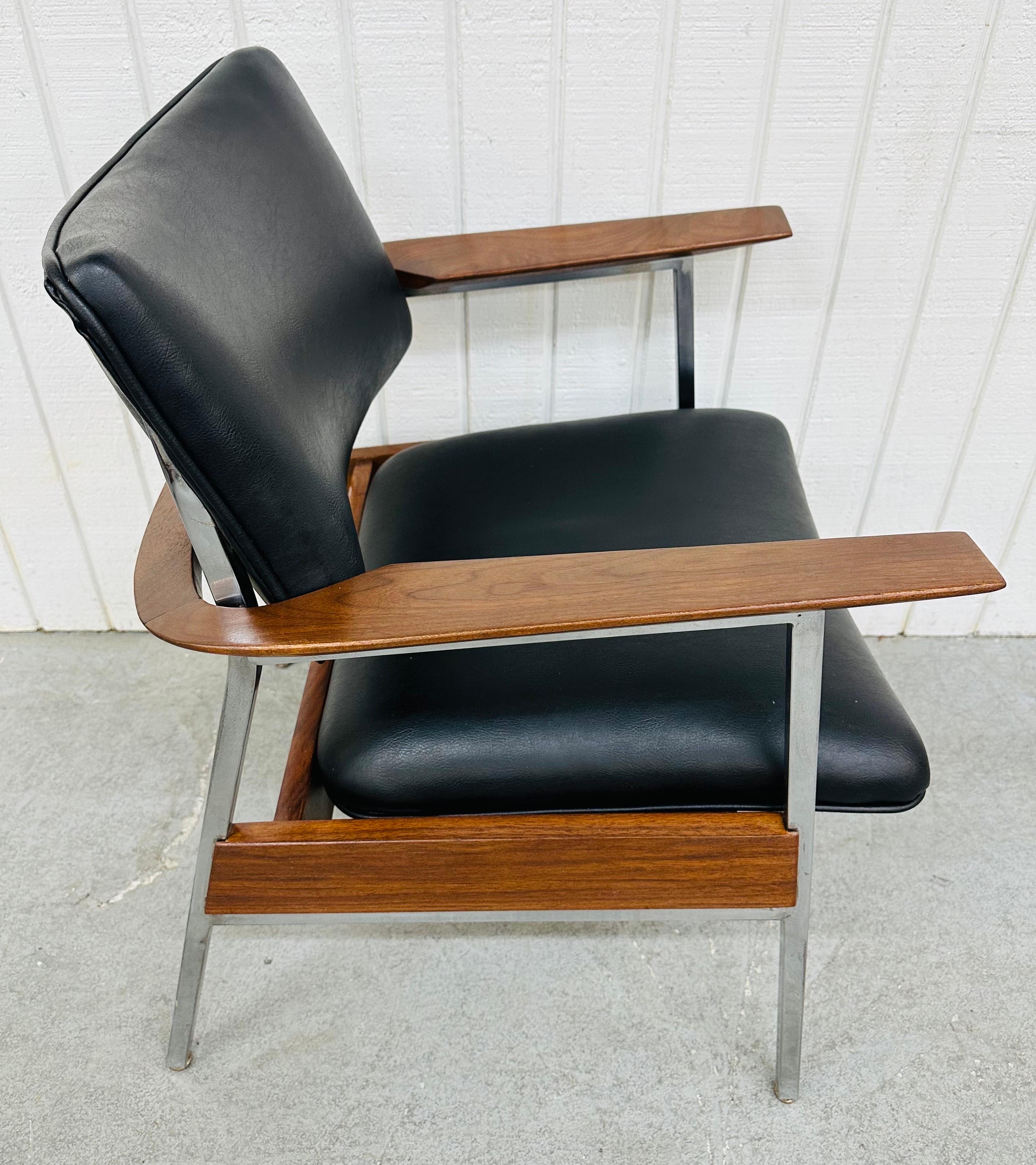 Mid-Century Modern Walnut Arm Chairs - Set of 2 1