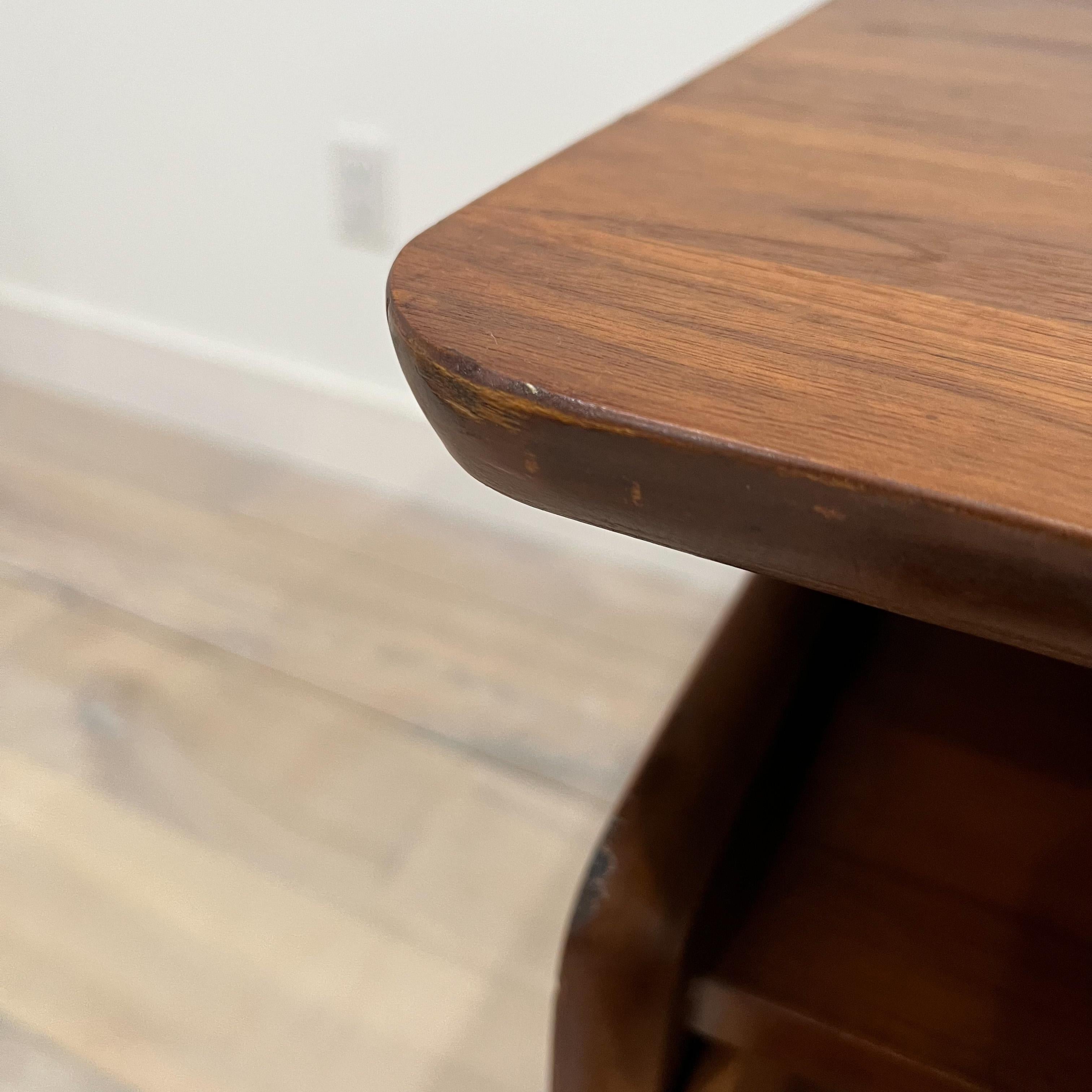 Mid Century Modern Walnut Asymmetrical Desk by “Mainline” for Hooker  12