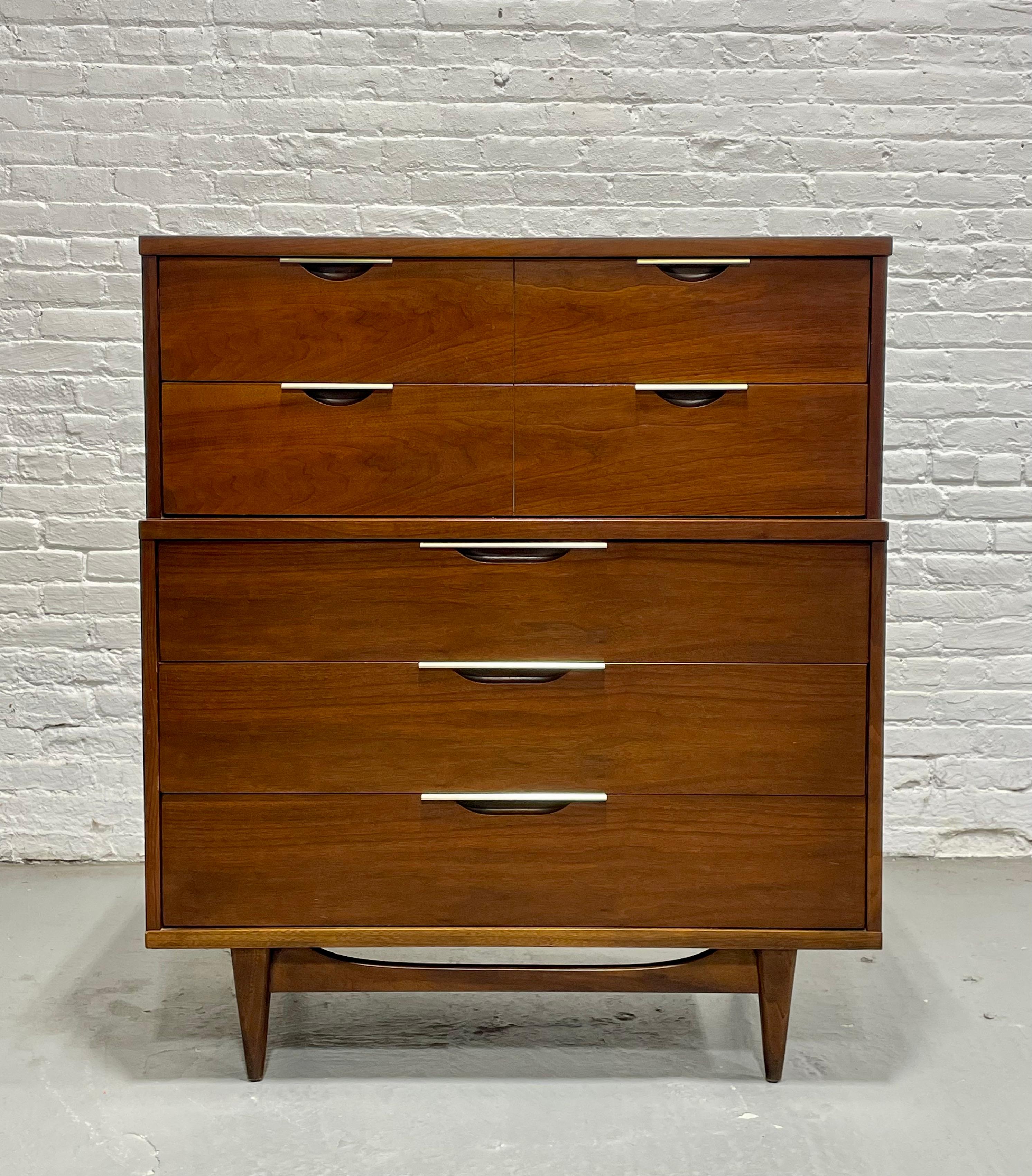 Mid Century MODERN Walnut BEDROOM SET by Kent Coffey’s Tableau Line, c. 1960’s 3
