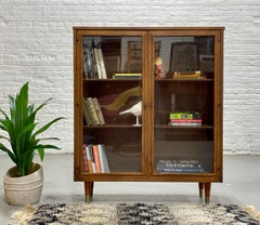 Mid Century Modern WALNUT BOOKCASE / China Cabinet, c. 1960’s