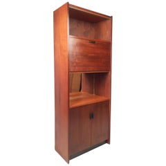 Mid-Century Modern Walnut Bookcase
