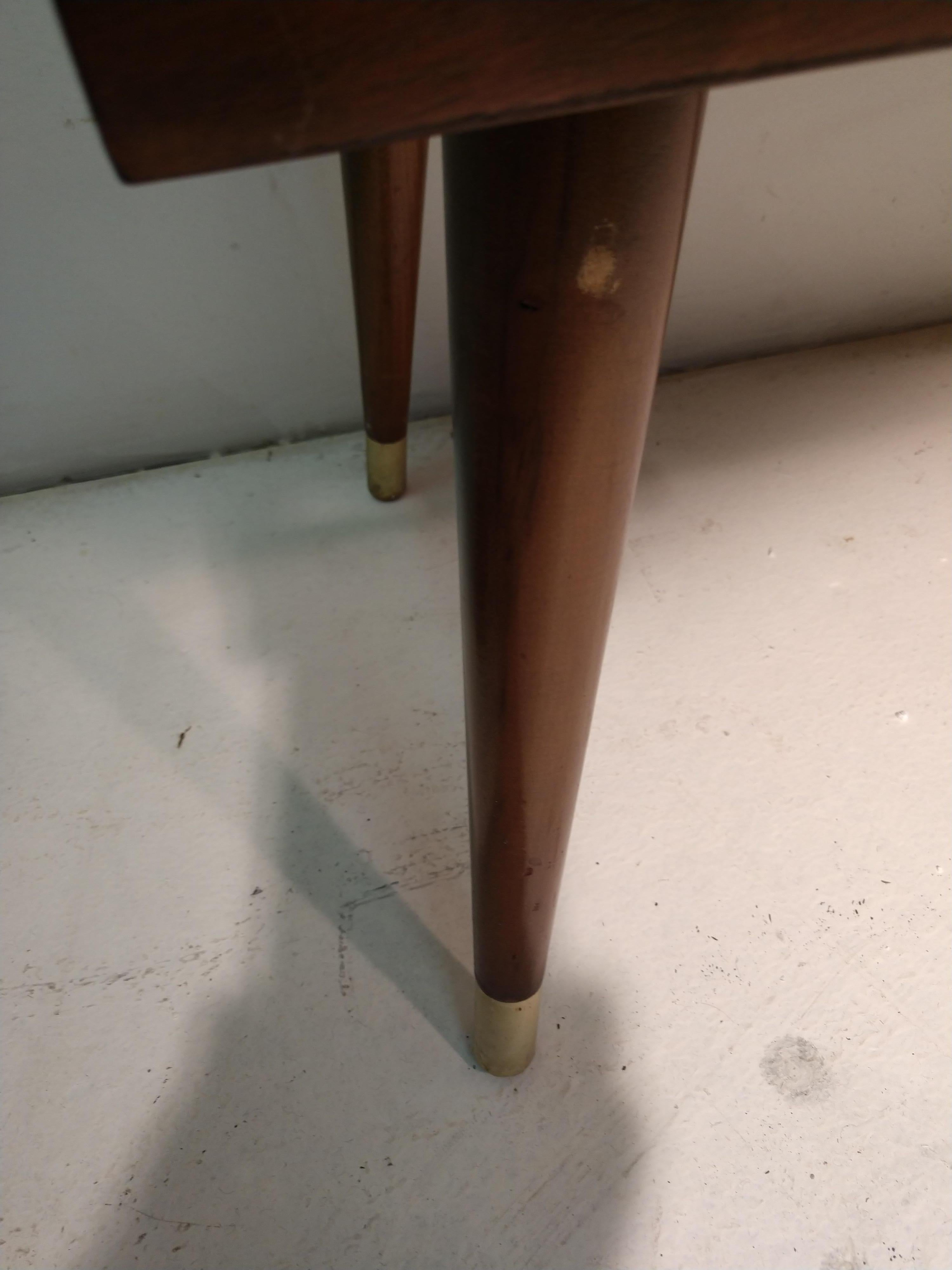 mid century bookcase with glass doors