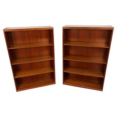 Mid-Century Modern Walnut Bookshelves