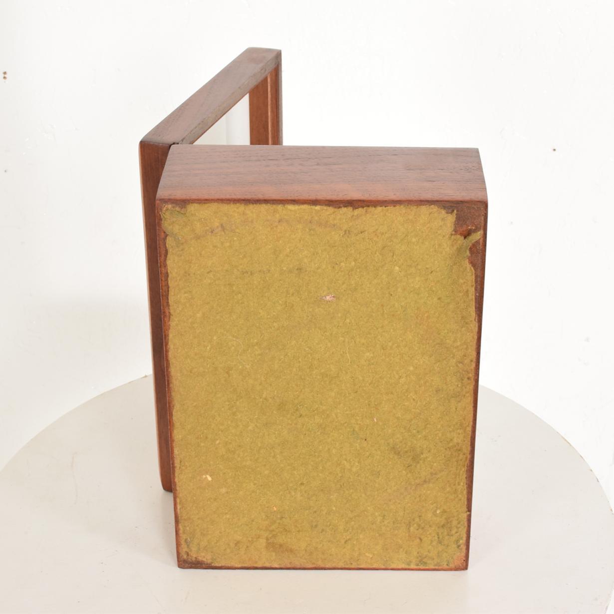 Mid-20th Century Mid-Century Modern Walnut Box with Copper Ornamentation