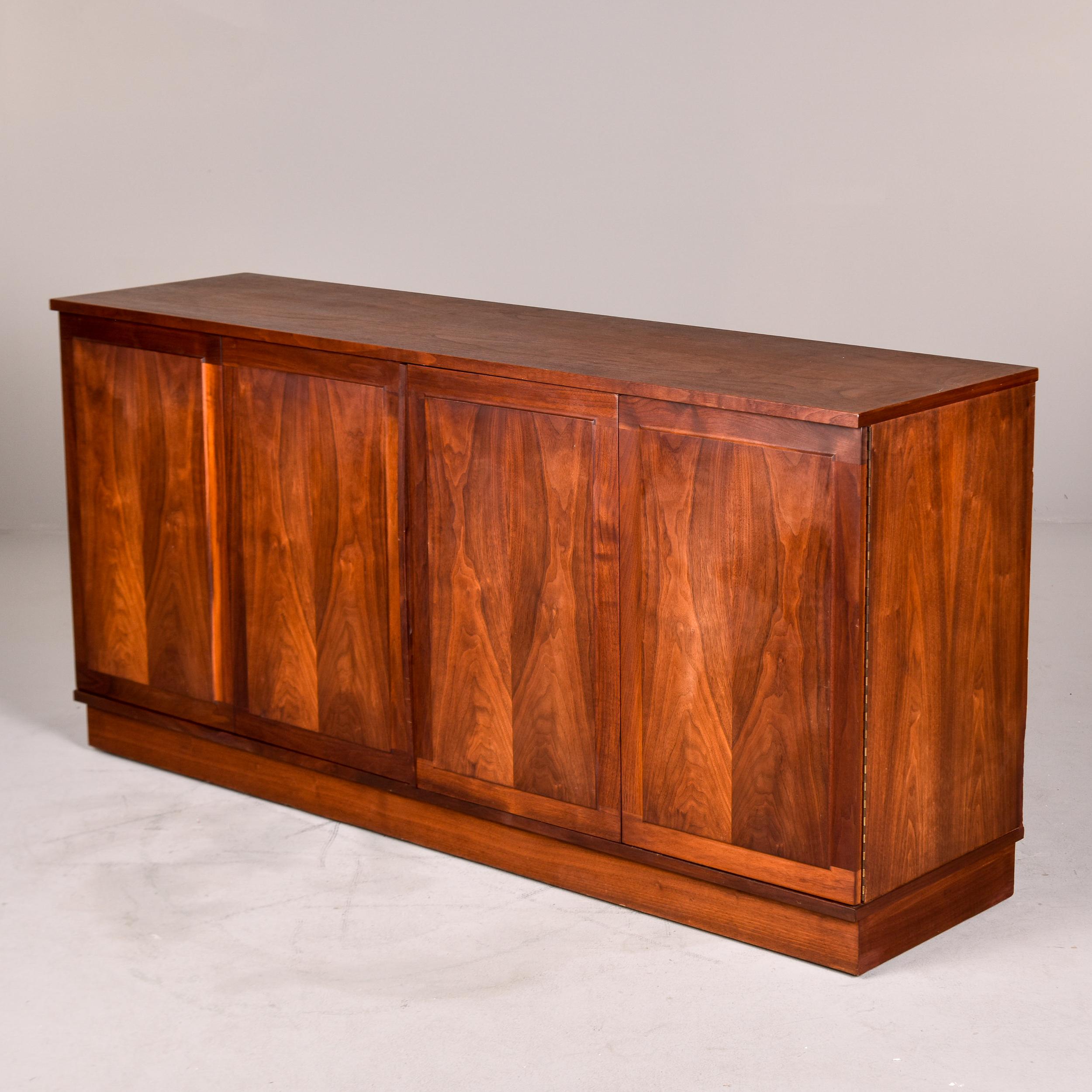 Unknown Mid Century Modern Walnut Buffet or Credenza