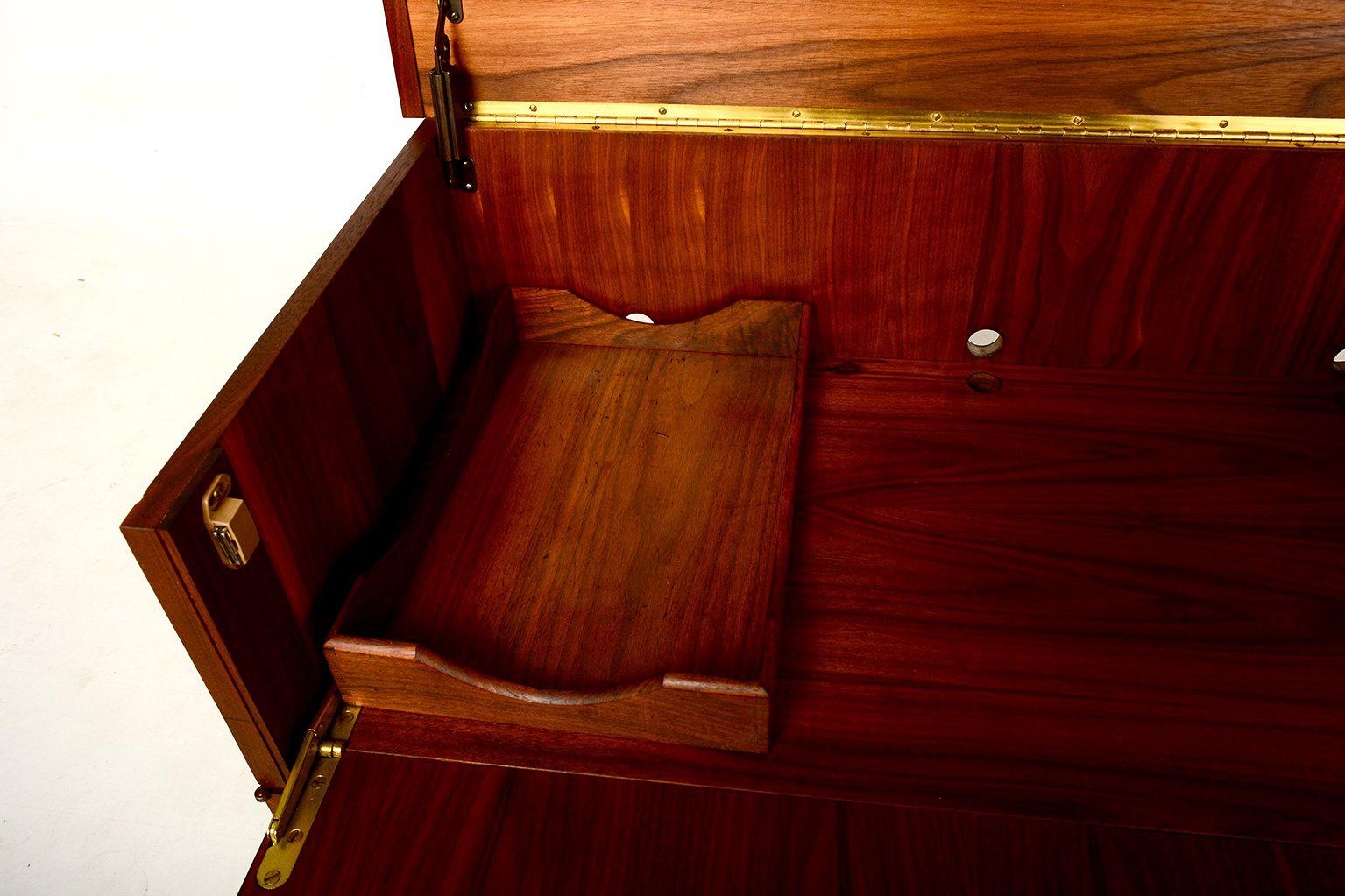American Mid-Century Modern Walnut  Cabinet Desk