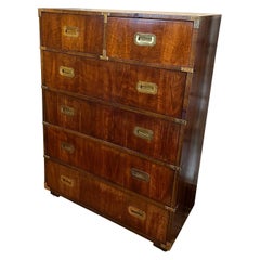 Mid Century Modern Walnut Campaign Dresser