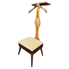 Mid Century Walnut & Cane Gentleman’s Valet by Nova