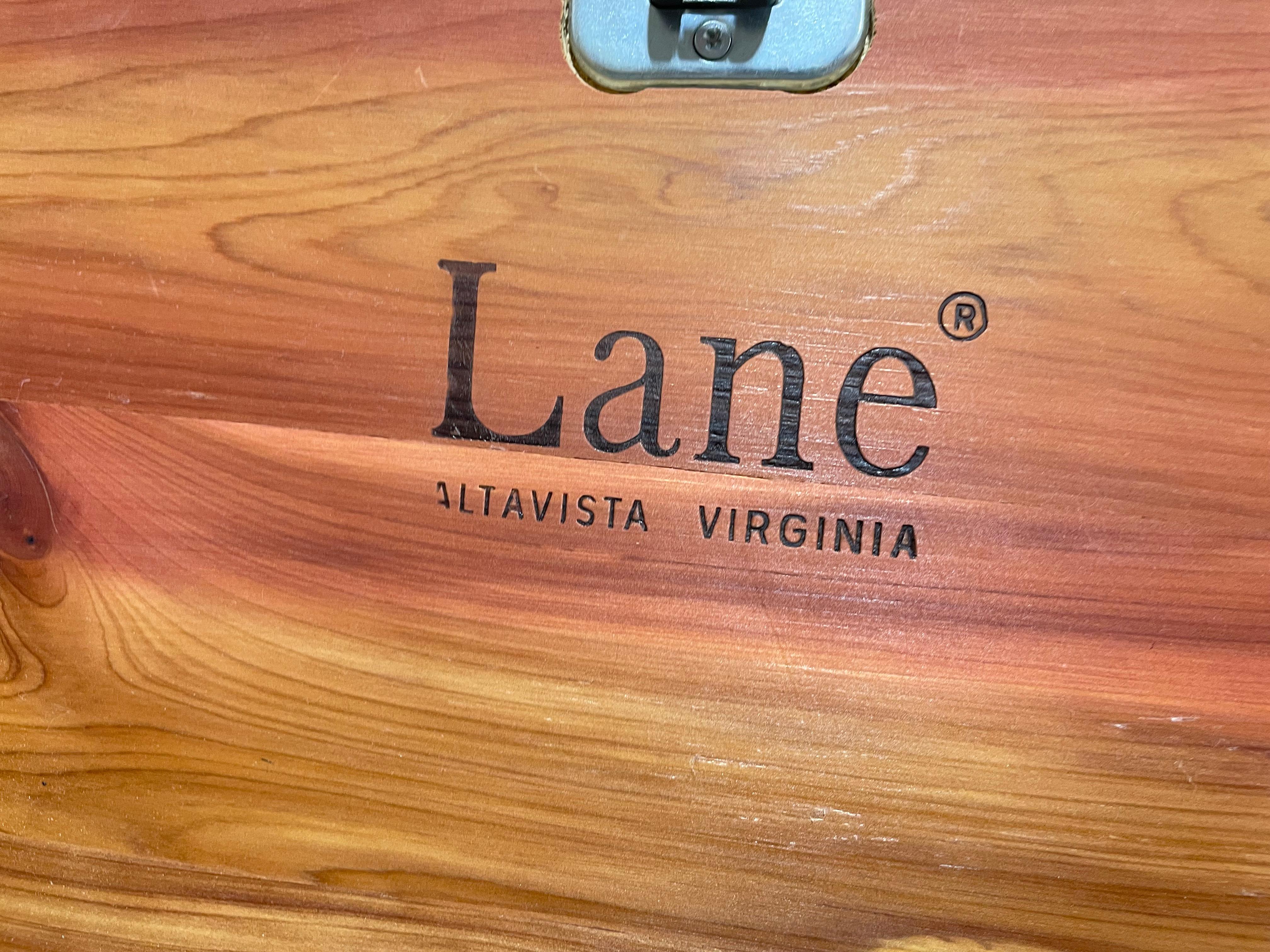 Mid Century MODERN Walnut Cedar CHEST by Lane, c. 1960's 7