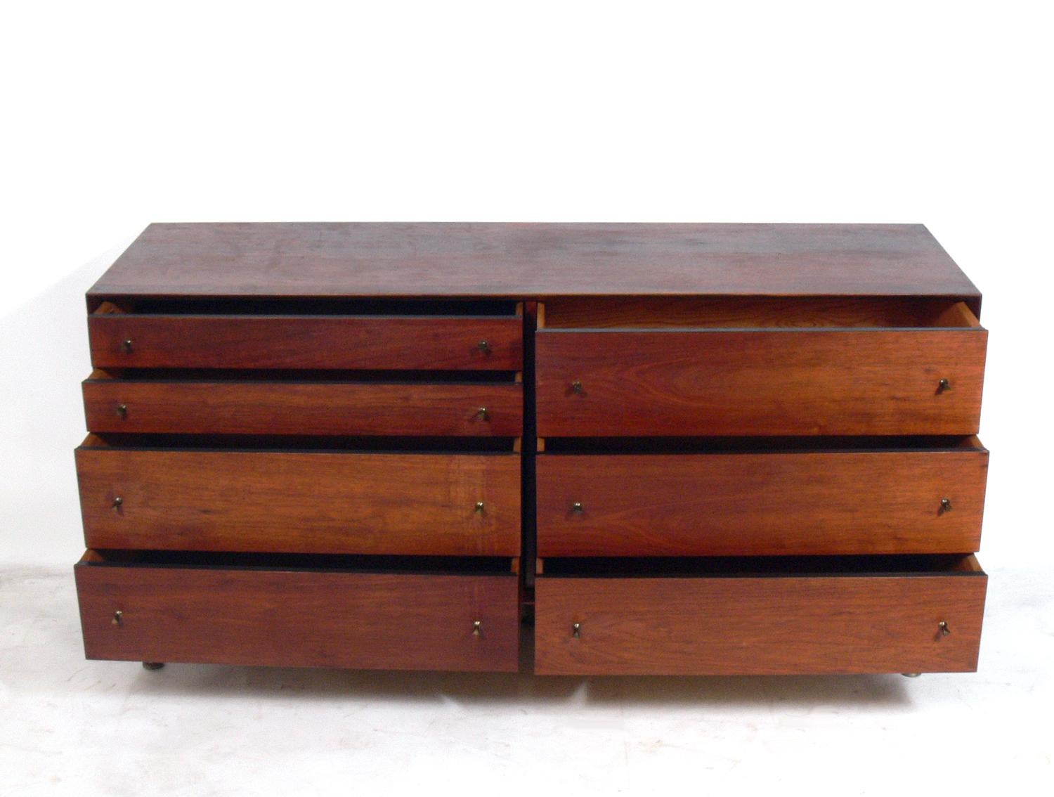 American Mid-Century Modern Walnut Chest by Marc Berge for Grosfeld House