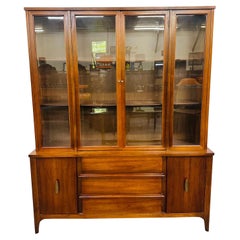 Mid-Century Modern Walnut China Cabinet