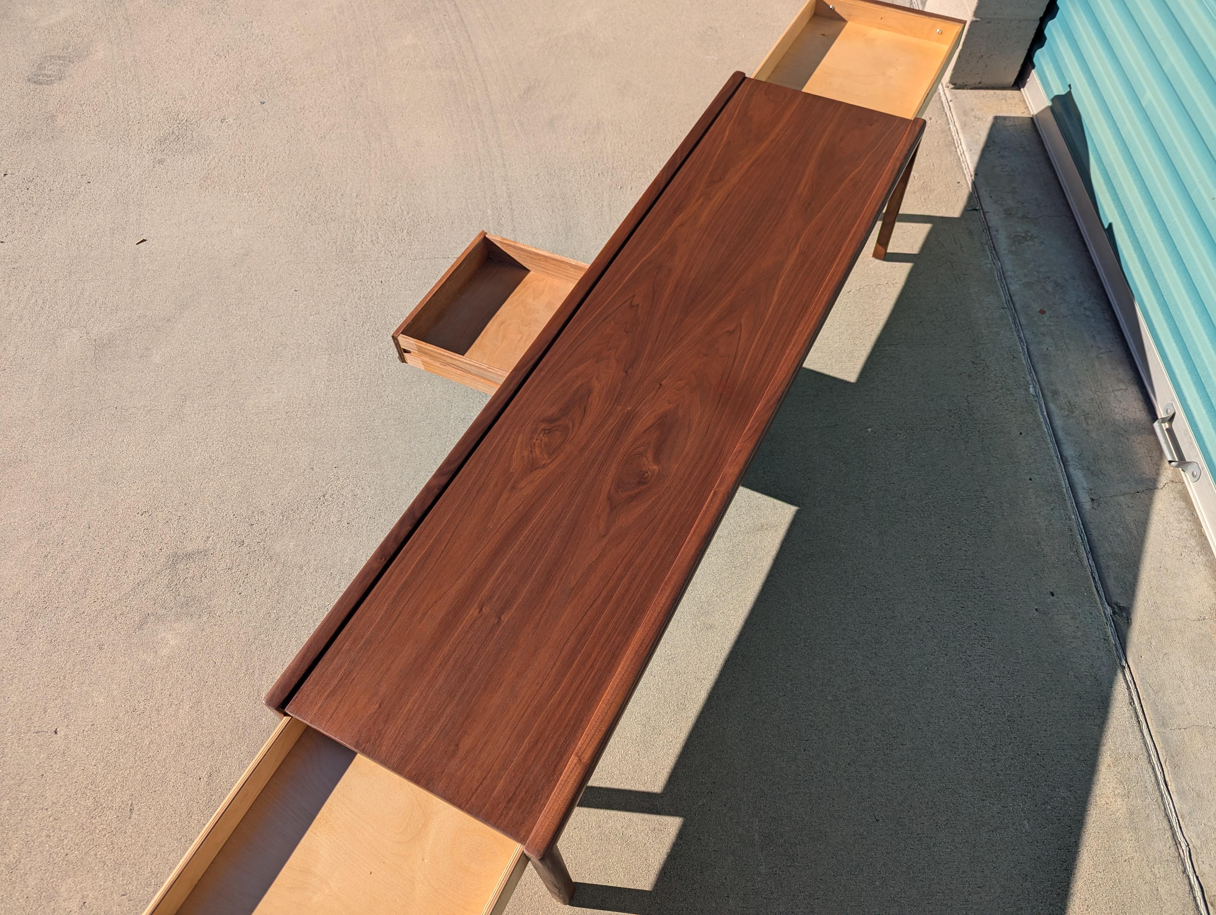 Mid-20th Century Mid Century Modern Walnut Coffee Table By Brown Saltman, c1960s For Sale