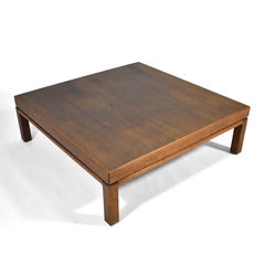 Table basse en noyer moderne du milieu du siècle par Glenn of California, années 1960