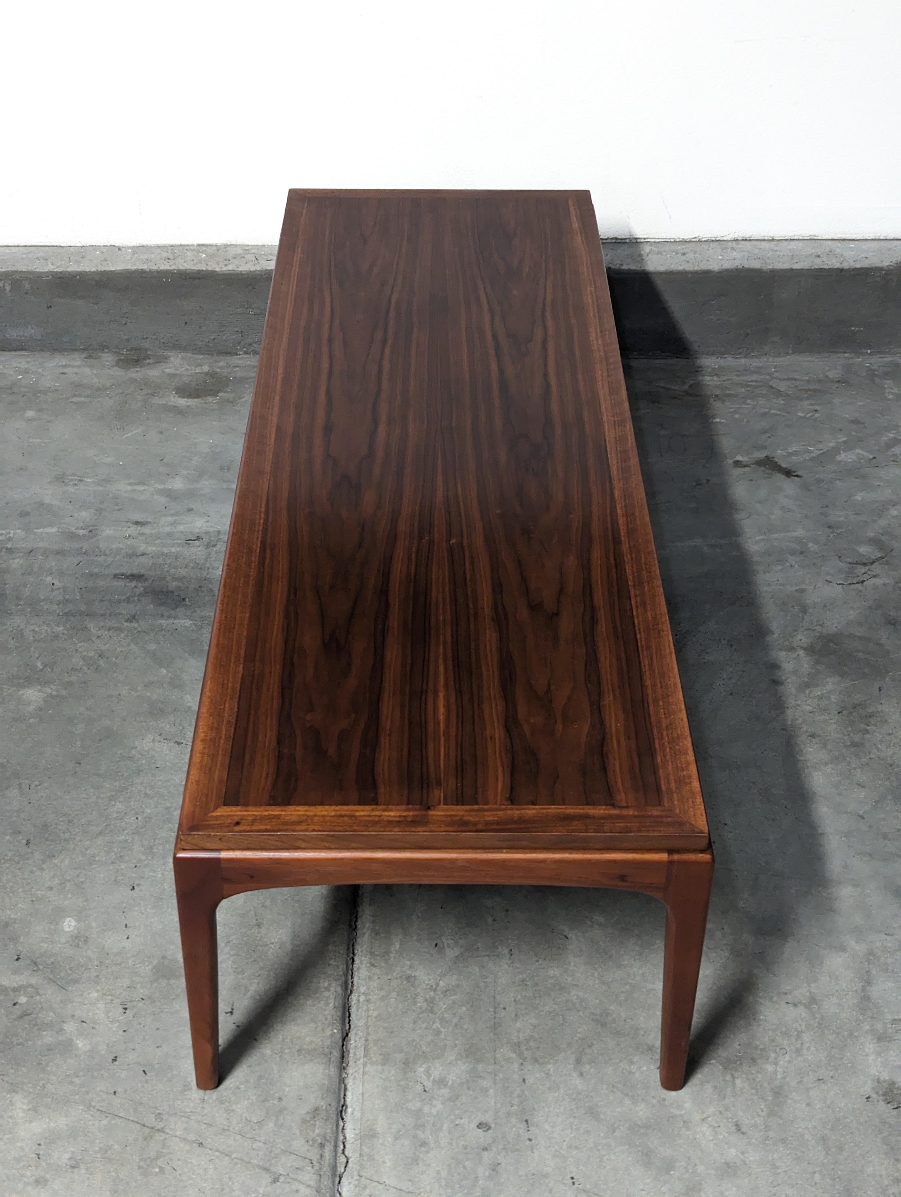 Mid Century Modern Walnut Coffee Table by Lane, c1960s 1