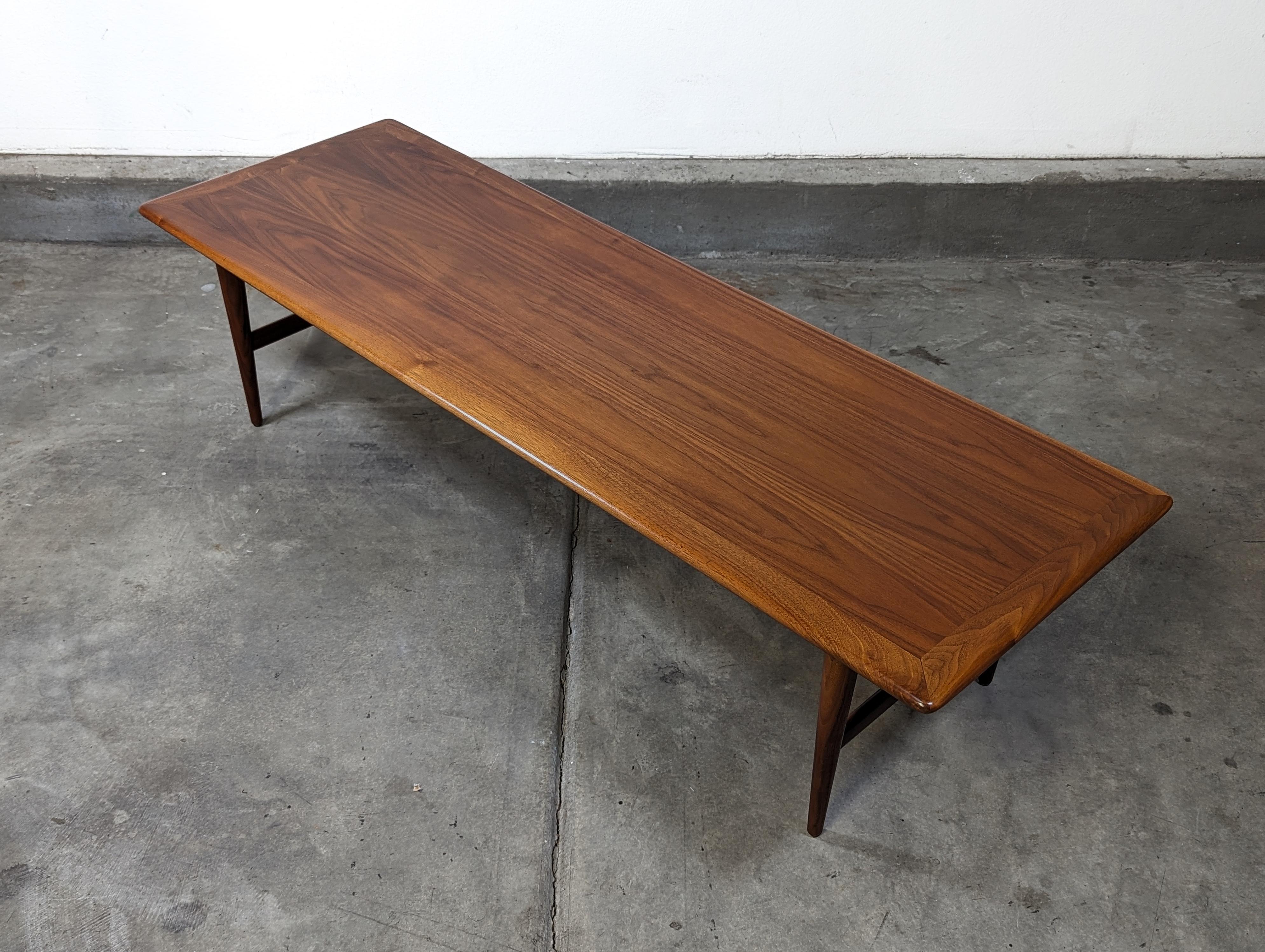 Mid Century Modern Walnut Coffee Table By Lane, c1960s 2
