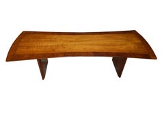 Mid-Century Modern Walnut Coffee Table by T.H. Robsjohn-Gibbings for Widdicomb