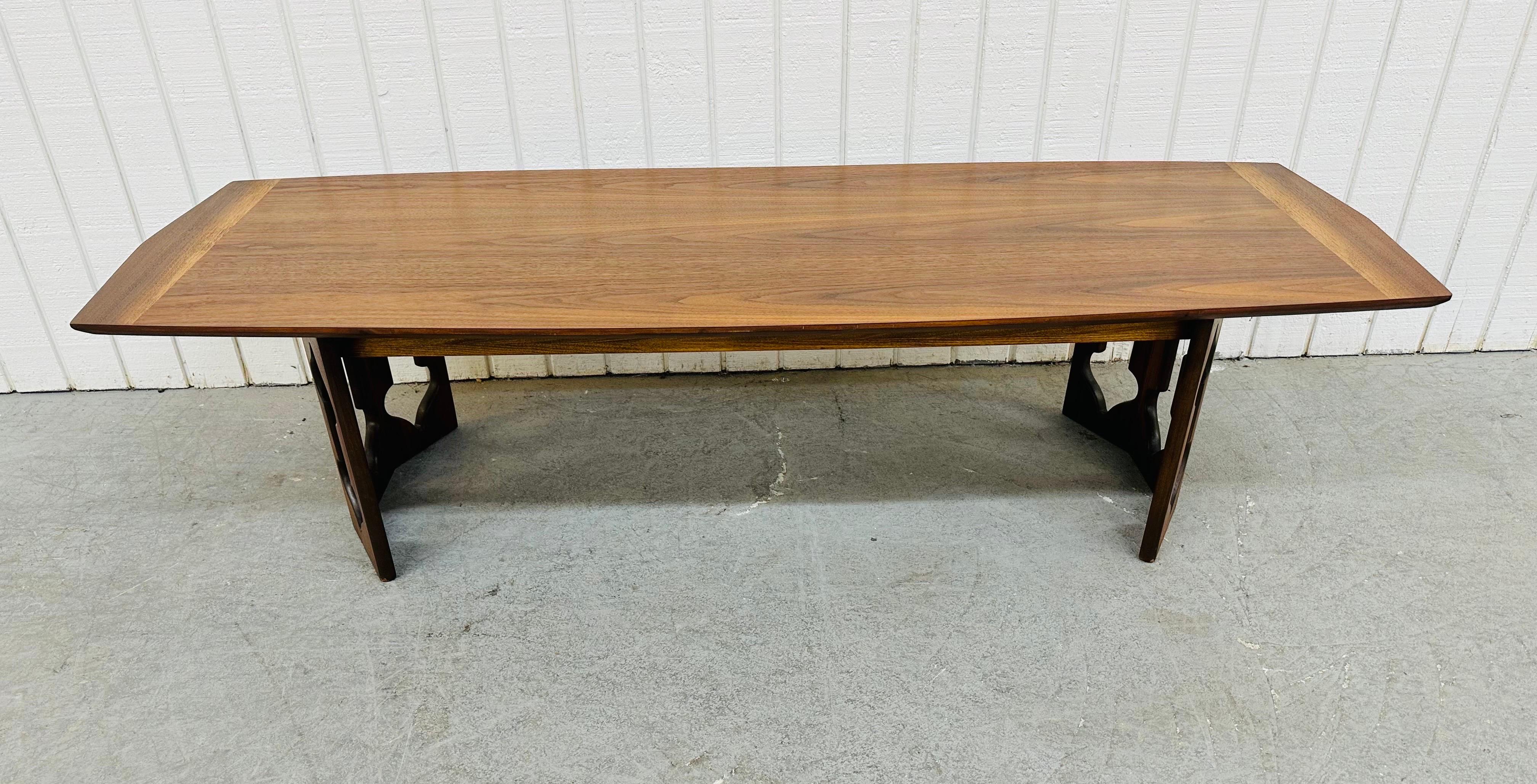 Wood Mid-Century Modern Walnut Coffee Table