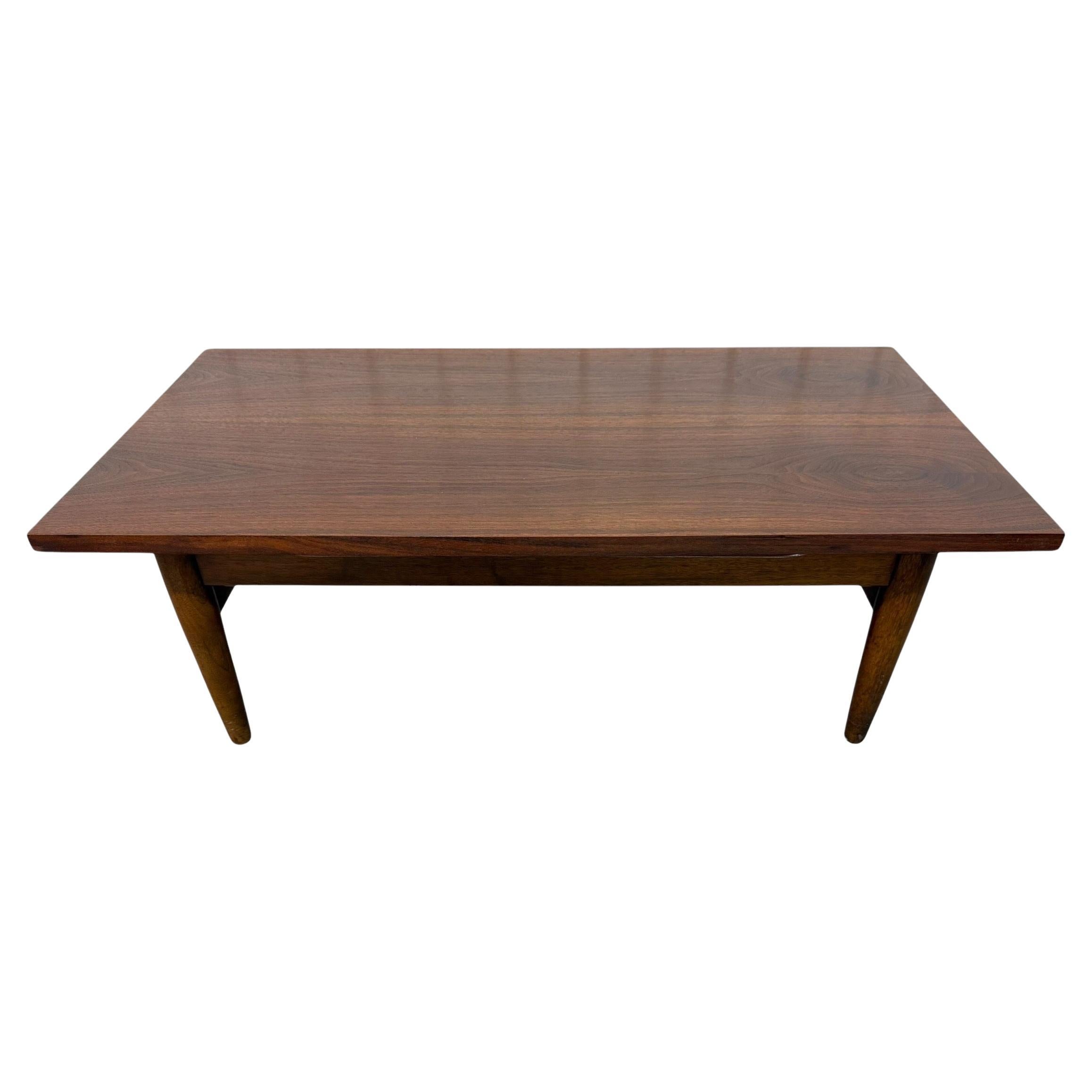 Mid-Century Modern Walnut Coffee Table - Refinished!