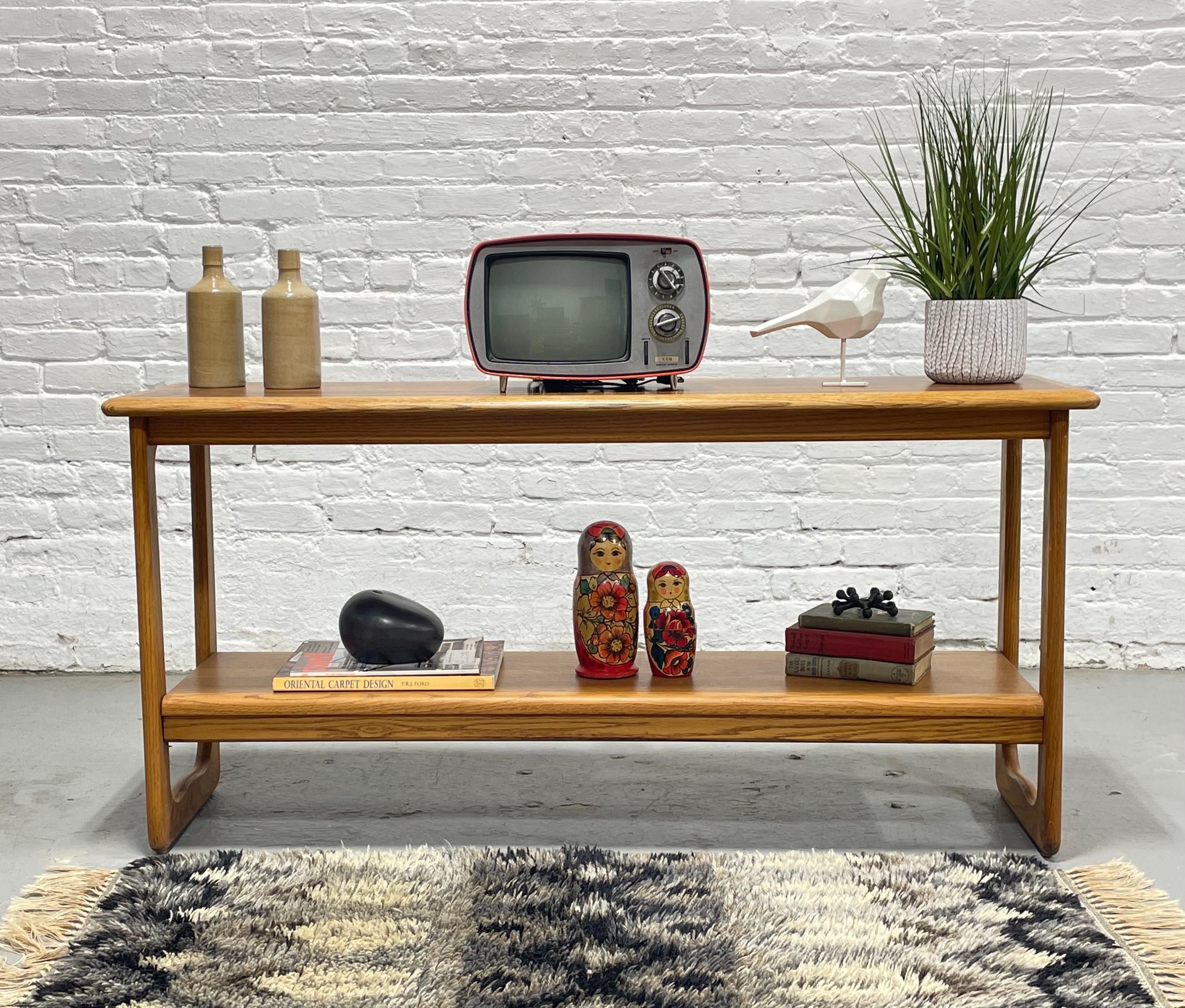 Mid Century MODERN Walnut CONSOLE TABLE by Lane Furniture Co, c. 1960's For Sale 6
